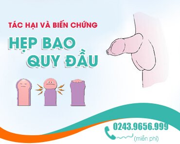 Tác hại và biến chứng hẹp bao quy đầu