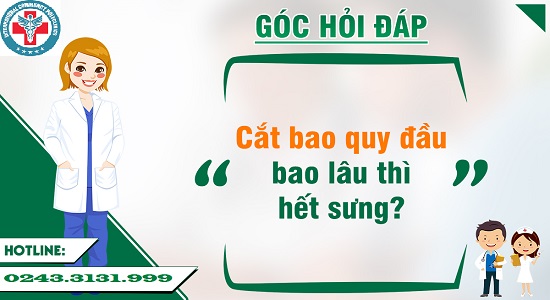 Cắt bao quy đầu bao lâu thì hết sưng